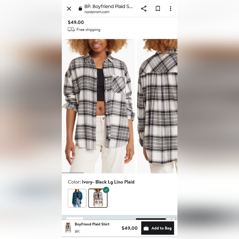 BP Button Down Flannel Shirt